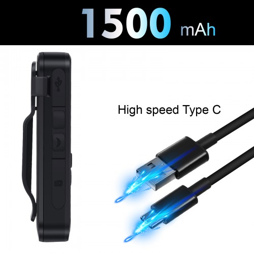 Портативна цифрова нагрудна боді HD міні камера Patrul (Патруль) K31 Чорна