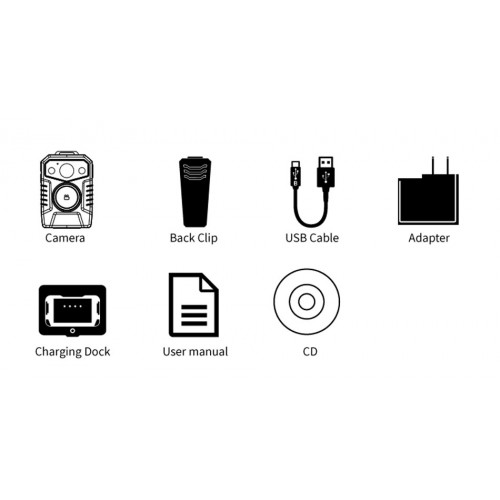 Боді камера (нагрудний відеореєстратор) Patrul (Патруль) 07 64Gb з Wi-Fi та Bluetooth Чорна