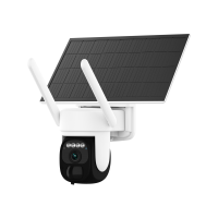 Безпровідна поворотна автономна вулична wifi ptz 3МП 2К камера patrul camsoy x3w Біла з сонячною панеллю 