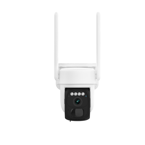 Безпровідна поворотна автономна вулична WiFi PTZ 3МП 2К камера Patrul Camsoy X3W Біла з сонячною панеллю