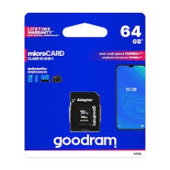  Карта пам'яті goodram 64 gb microsdxc class 10 uhs-i + sd adapter