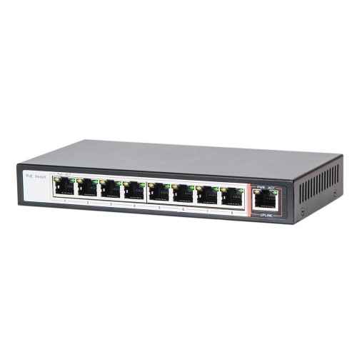 POE коммутатор 9-портовый Tecsar TS-81
