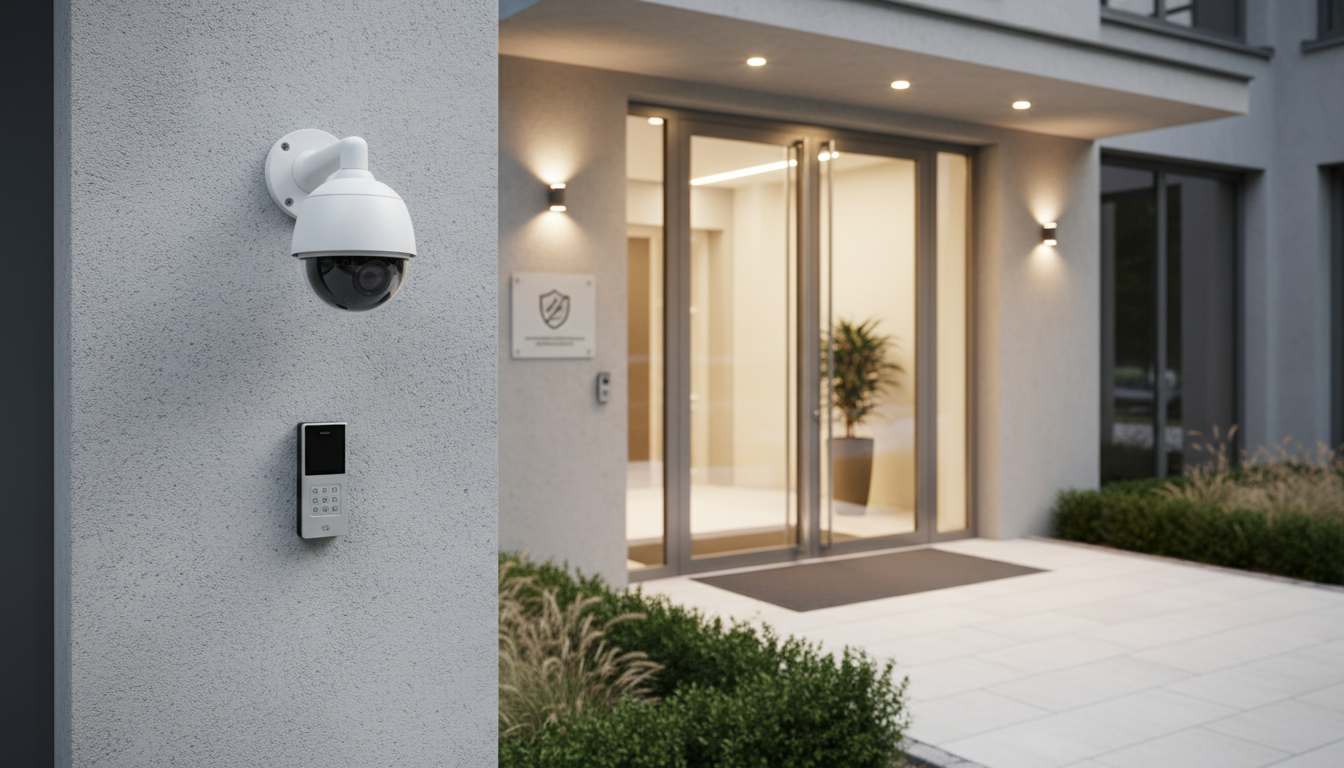 Modern CCTV surveillance system for home and business security