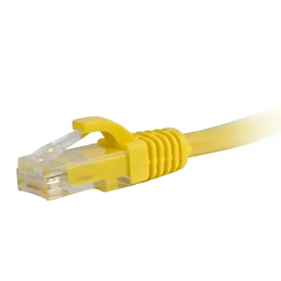 Патч-корд литой желтый utp, rj45 0.5m, кат. 5Е dtech pc-utp-05m-yl