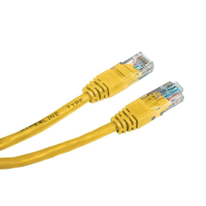 жовтий eserver Патч-корд  e-server utp,  0.5 м, кат. 5e