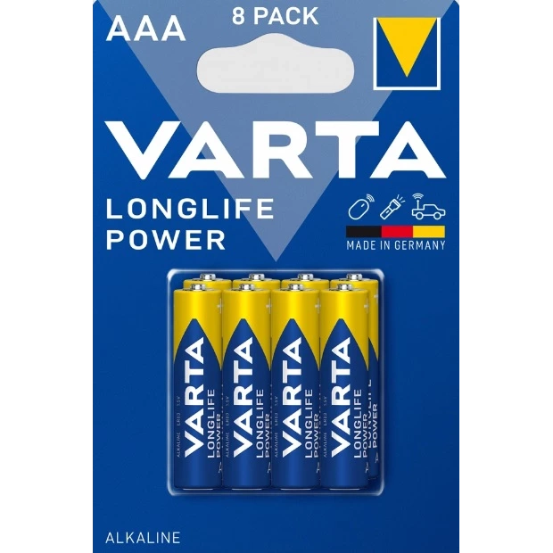 Батарейка varta varta longlife power aaa bli 8 шт