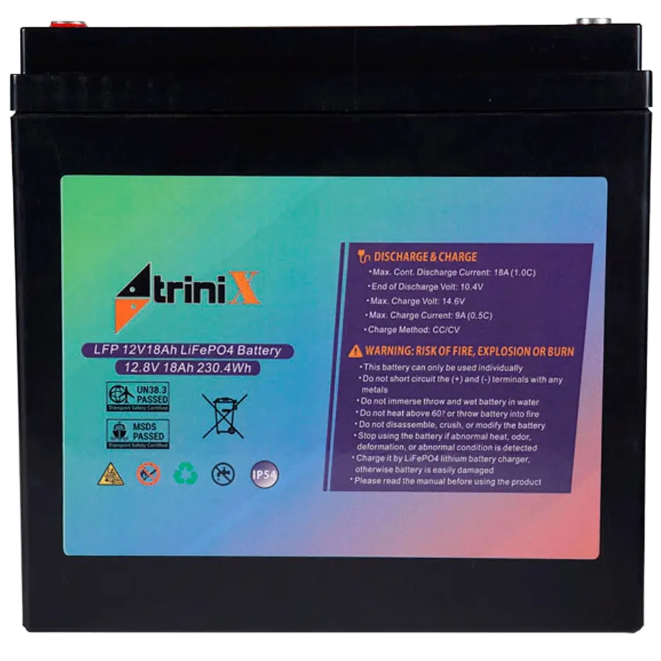Аккумуляторная батарея trinix trinix lfp 12v18ah lifepo4