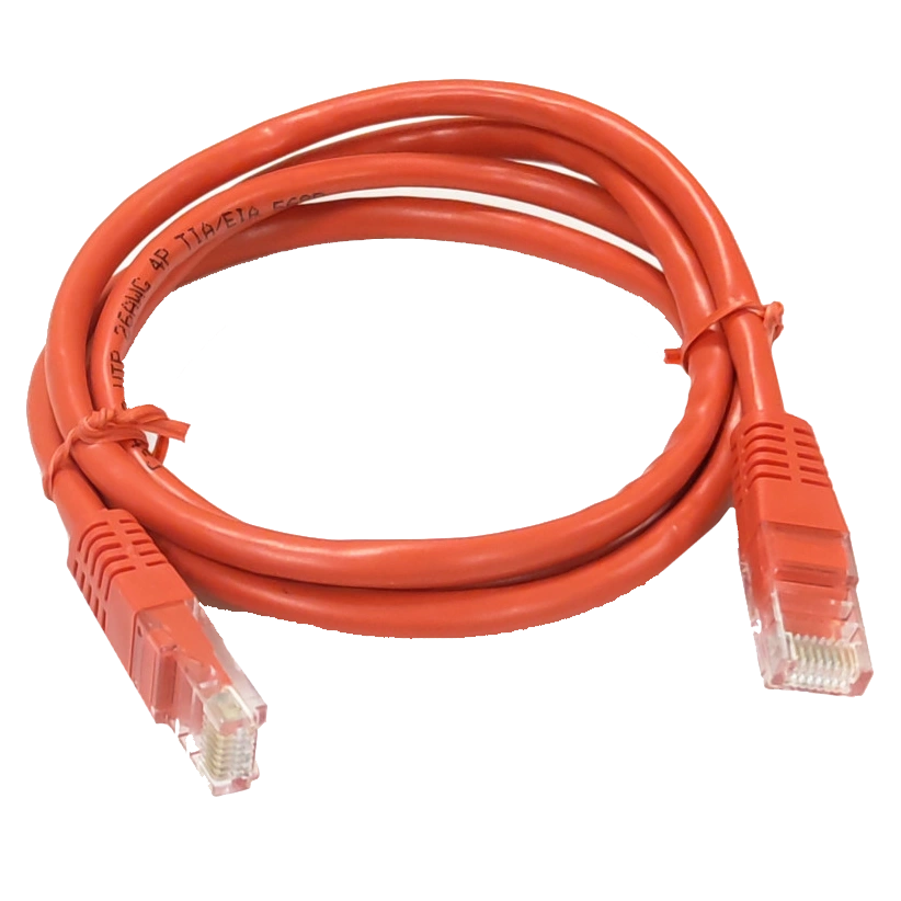 Патч-корд 1 м кат. 5e червоний kingda utp