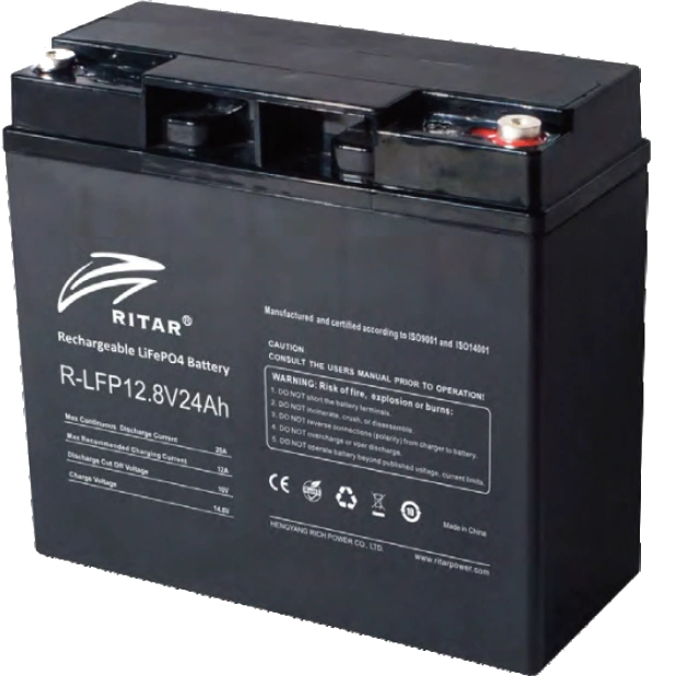Батарея с системой подогрева ritar ritar r-lfp12.8v24ah