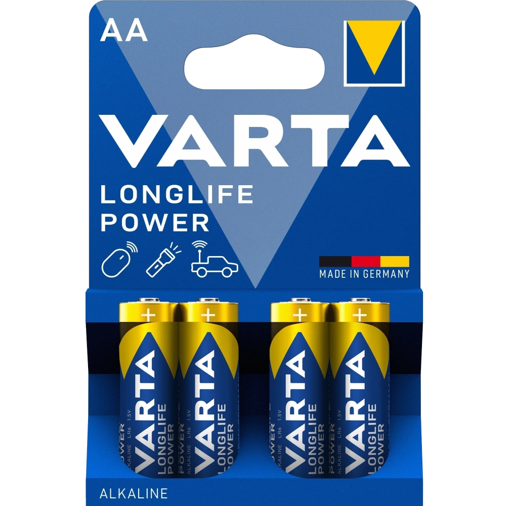 Батарейка varta varta high energy/longlife power aa bli 4 alkaline