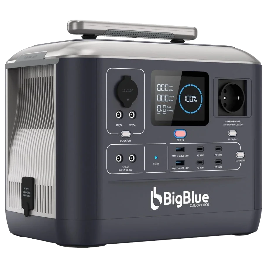 Портативна зарядна станція bigblue bigblue cp1000 1000w 1075.2wh