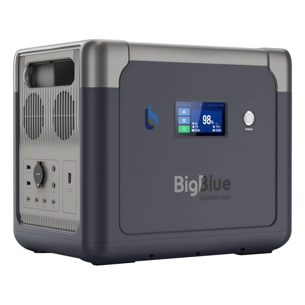Портативная зарядная станция bigblue bigblue cp2500 2500w 1843wh