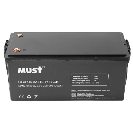 Літієва акумуляторна батарея must must lp15-24200 25.6В 200А•ч