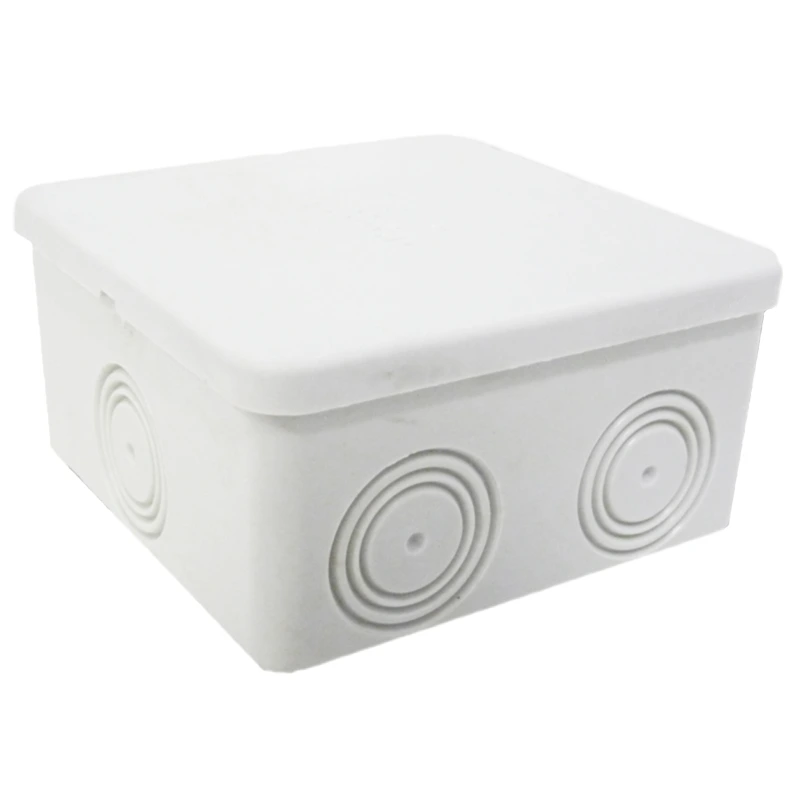 розподільна 80х80х40 сіра гладкостінна courbi Коробка (32-21040-808)