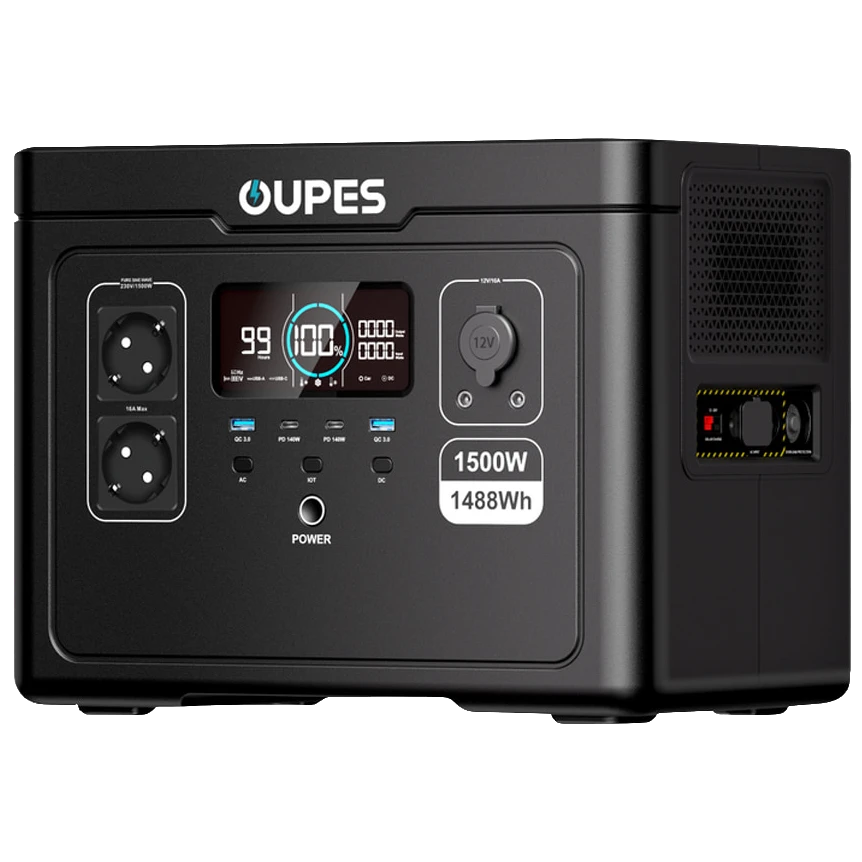 Портативна зарядна станція oupes s015 1500Вт lifepo4 1488Вт•г
