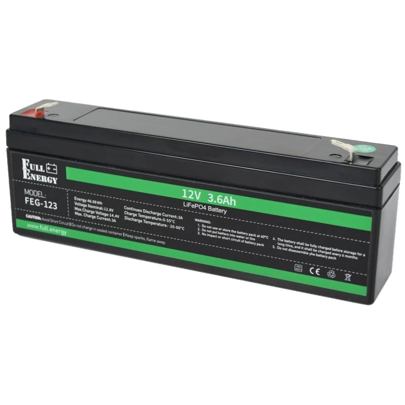 Акумулятор lifepo4 12В 3А•г full energy full energy feg-123