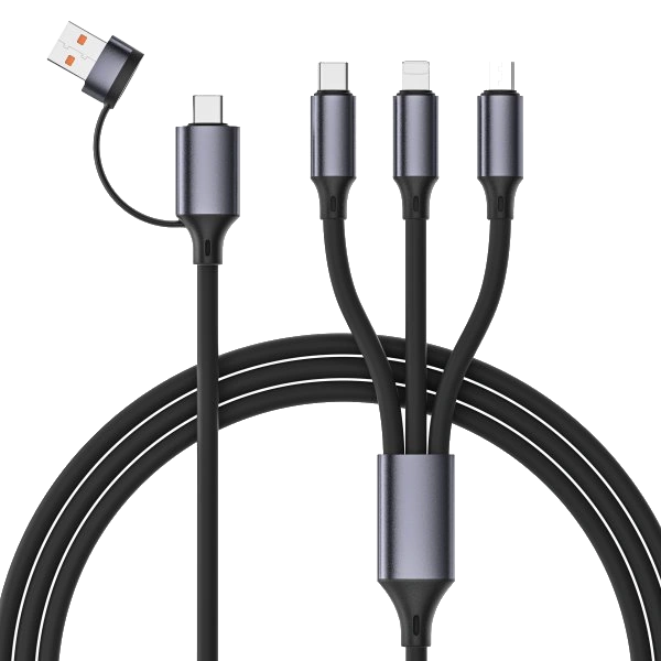 Кабель cablexpert cablexpert usb a/c-папа/lightning/micro/type-c 1.5 м