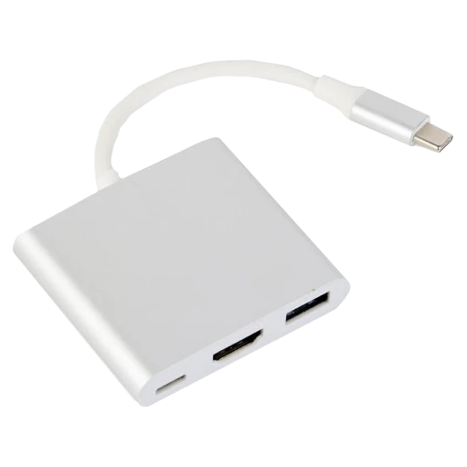 Адаптер-перехідник cablexpert cablexpert a-cm-hdmif-02-sv usb-c на hdmi/usb 3.0/usb-c