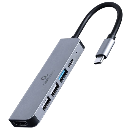 Док станция cablexpert cablexpert a-cm-combo5-03 usb-c 5-в-1