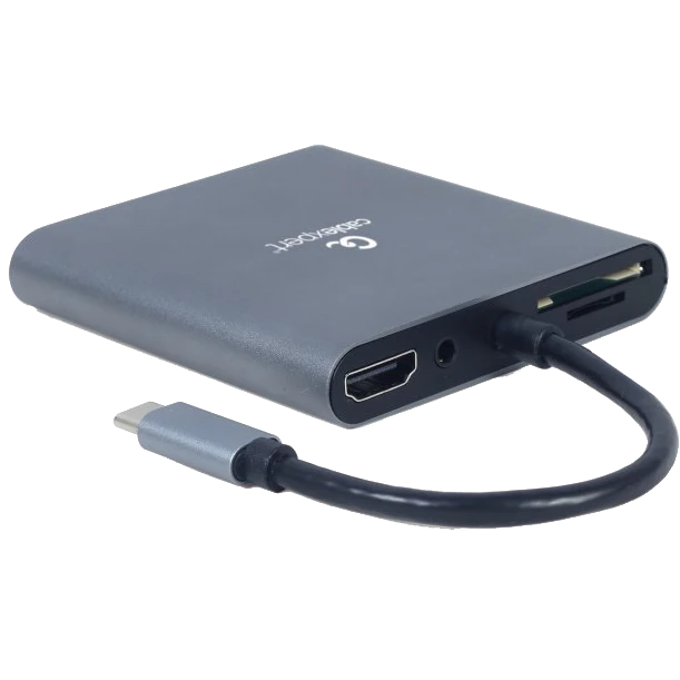 Док станція cablexpert cablexpert a-cm-combo6-01 usb-c 6-в-1