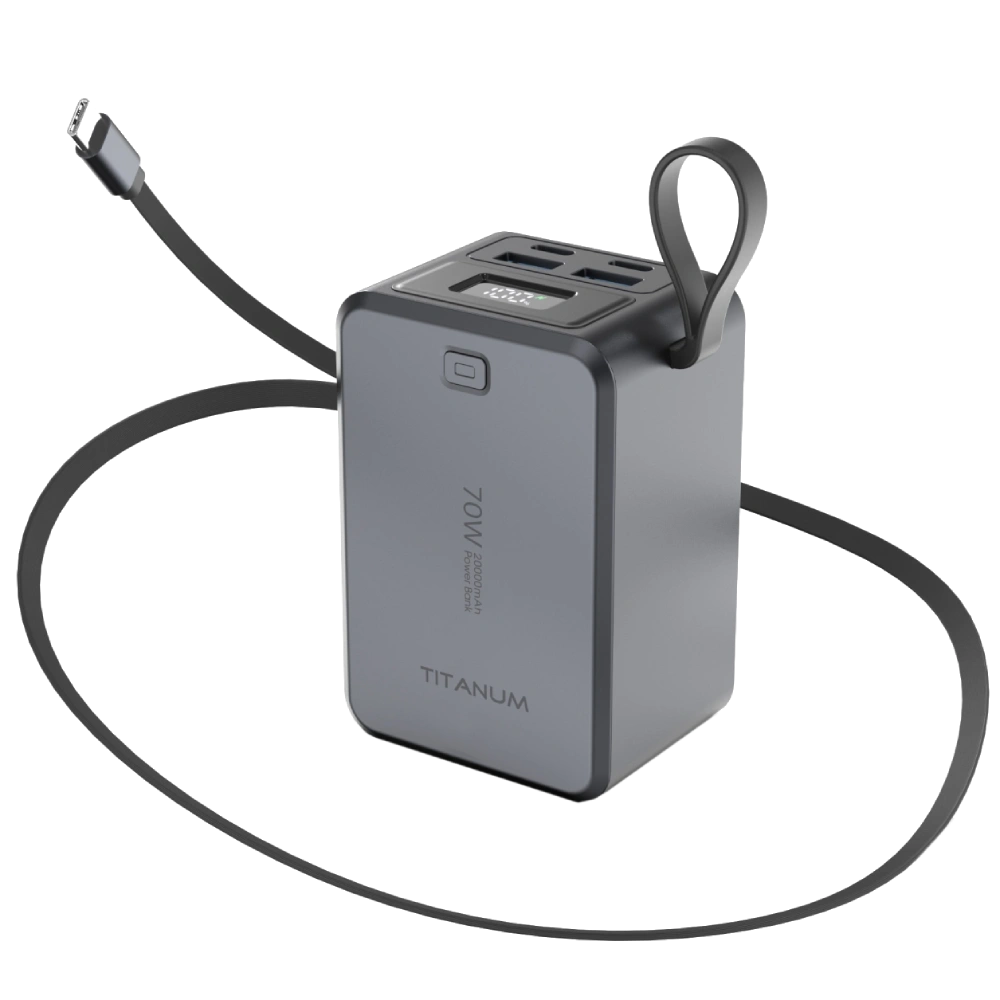 Повербанк titanum titanum tpb-wp049 pd70w grey 20000mah