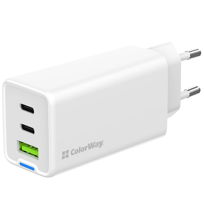 Зарядное устройство colorway gan mini 65w pd port pps usb