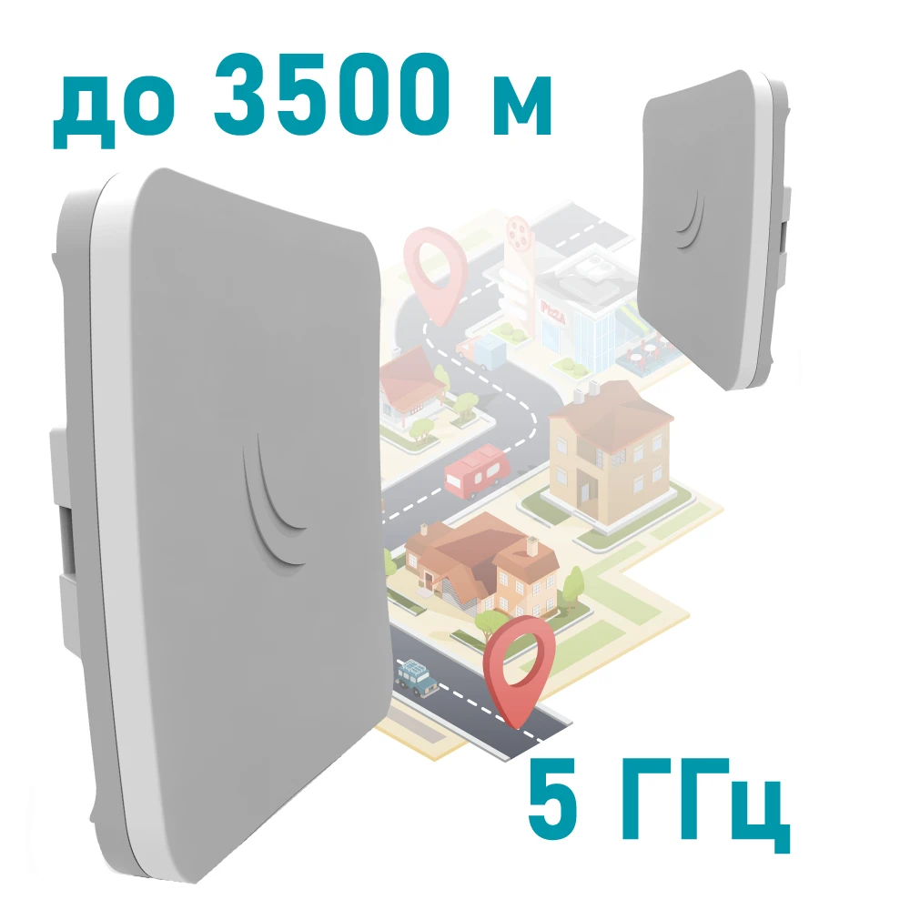 Зовнішня точка доступу 5ghz wi-fi mikrotik mikrotik sxtsq 5 ac (rbsxtsqg-5acd)