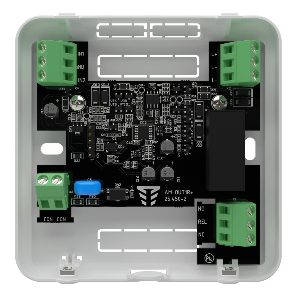Адресний модуль для збільшення входів/релейних виходів Тірас tiras tiras am-out1r+