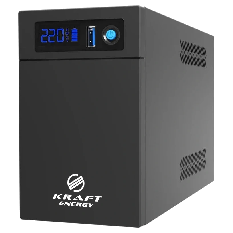 Джерело безперебійного живлення kraft krf-1200va/720w(led) ups