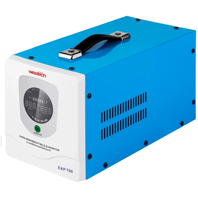 Источник бесперебойного питания westech westech eap dual-1000Вa/700Вт 12В однофазный с правильной синусоидой