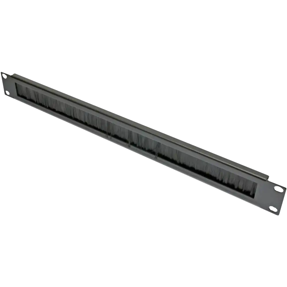 Кабельный организатор 1u со щеткой, с каб. поддержкой, черный, epnew epnew epnew plmn-v0801uz