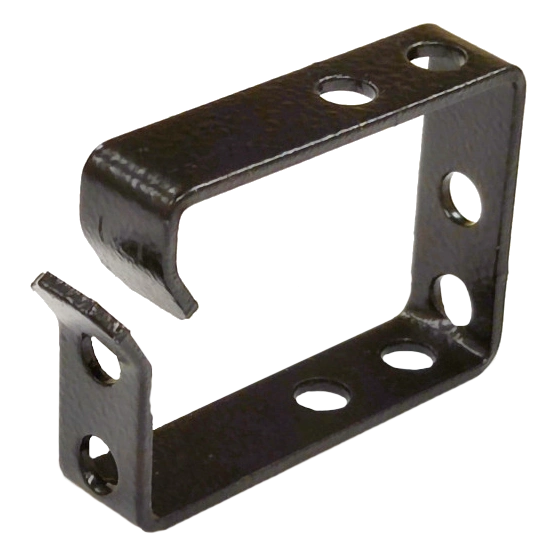 Кабельний організатор-кільце 44х60, метал 2мм, чорний cms 44х60