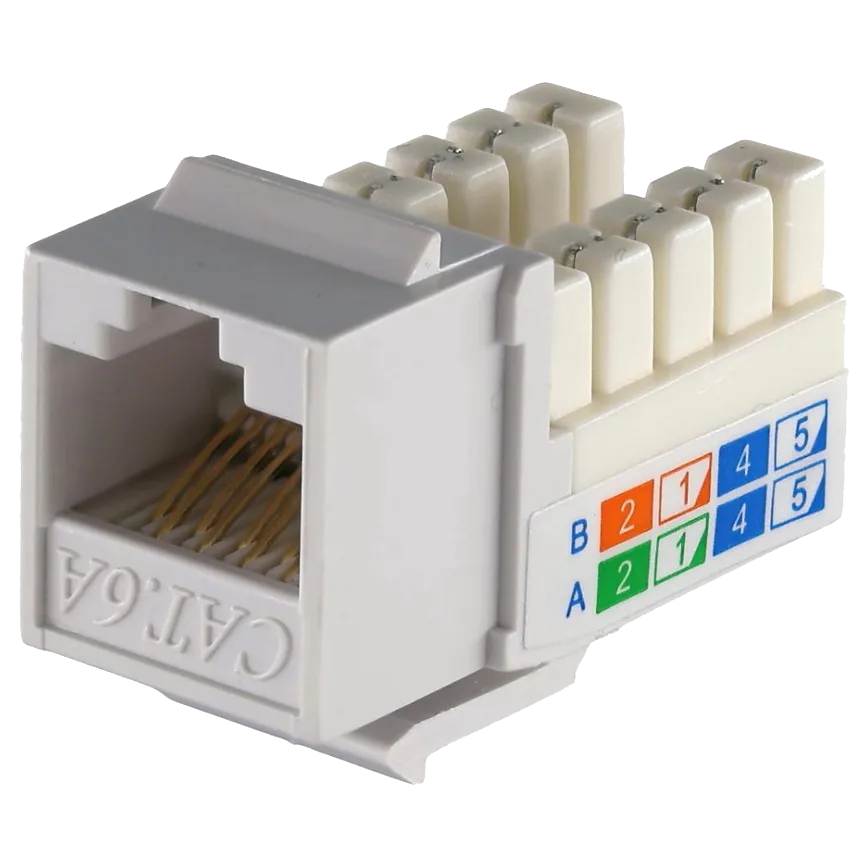 Модуль keystone rj45 utp, кат. 5e, 6, 6a, 110, slim, w -16.6 мм