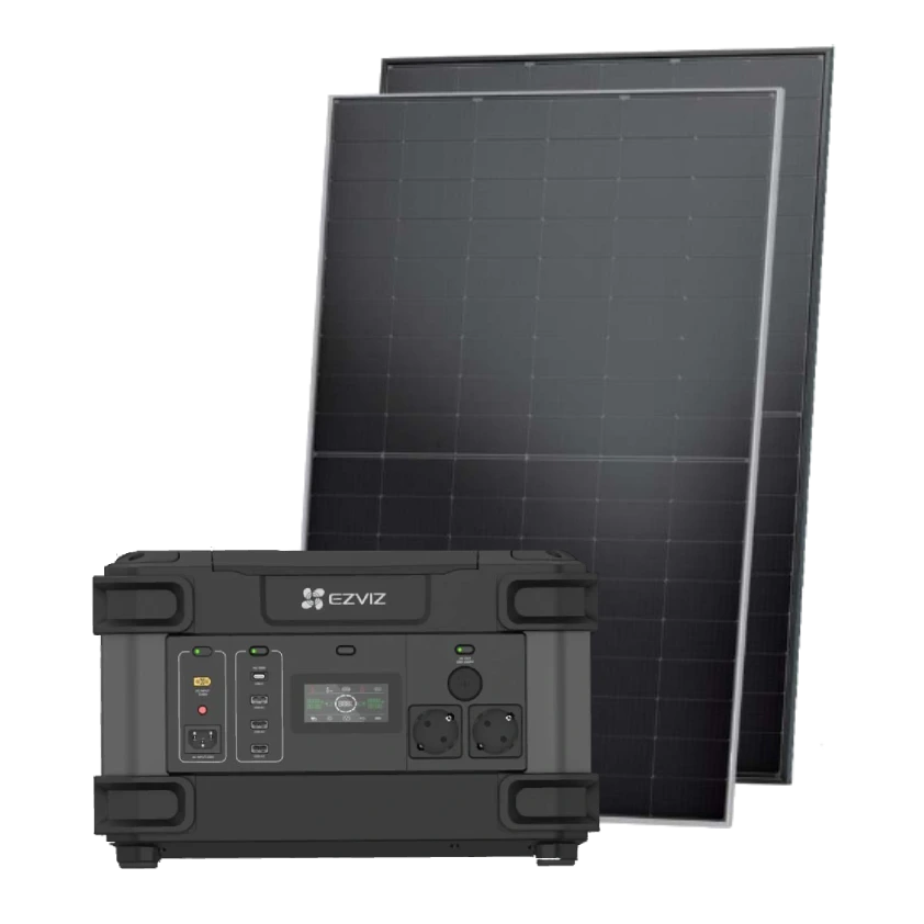 Система автономного живлення однофазна ezviz portable power station cs-ps1300 (cn066)(fr) + jinko jkm445n-54hl4r-v 445 Вт