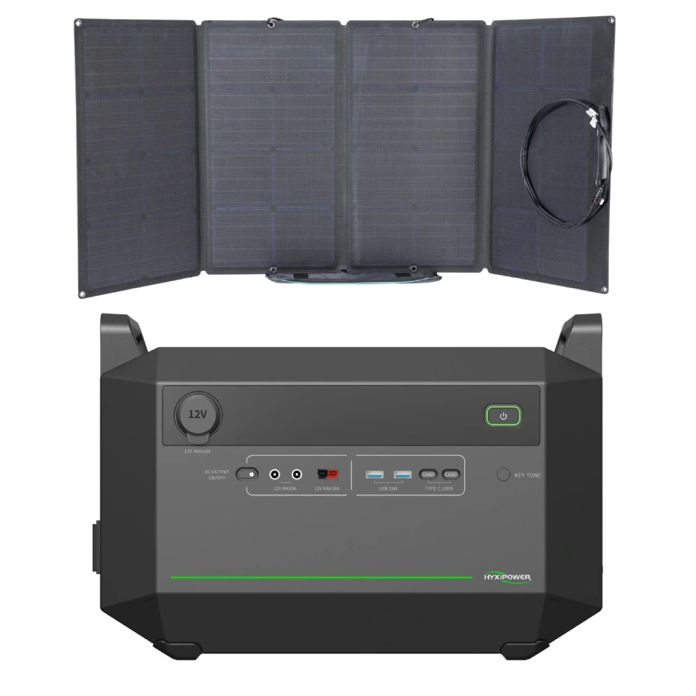 Система автономного живлення однофазна hyxipower hyxipower hyx-ea1000 +  ecoflow 110w