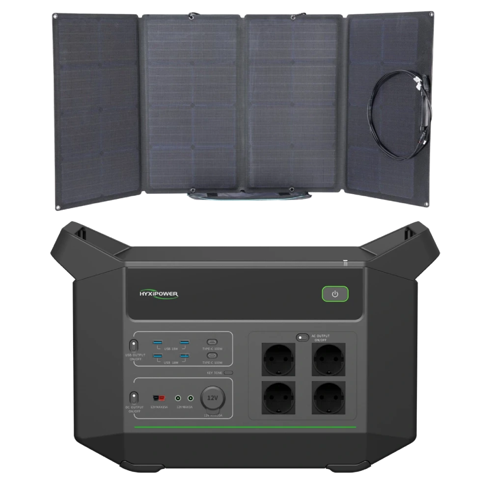 Система автономного живлення однофазна hyxipower hyxipower hyx-ea2500 + ecoflow 160w