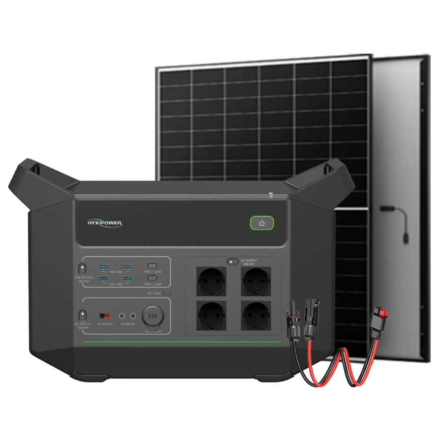 Система автономного живлення однофазна hyxipower hyxipower hyx-ea2000 + aiko-a475-mah54mw 475 Вт