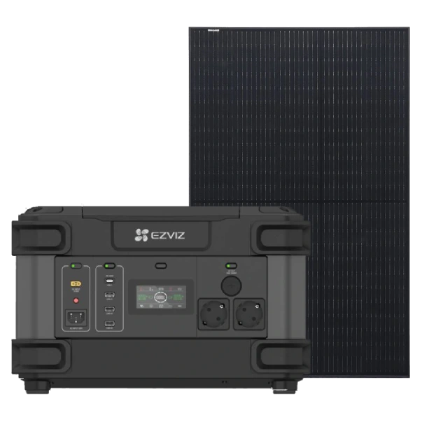 Система автономного живлення однофазна ezviz ezviz cs-ps1300 (cn066)(fr) + risen solar rsm40-8-400mb full black