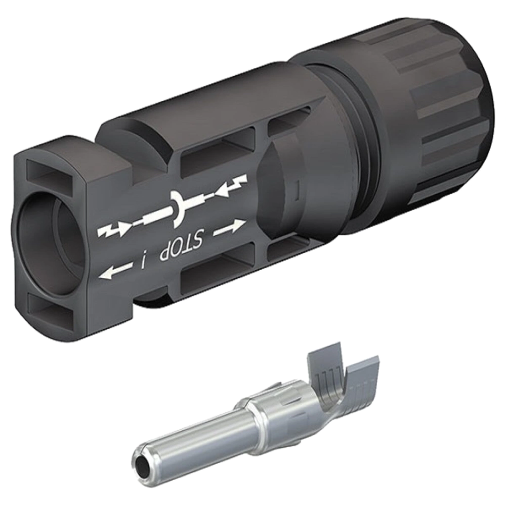 Mc-4 конектор (папа) staubli mc-plug pv-kst4/6i-ur 5-6мм