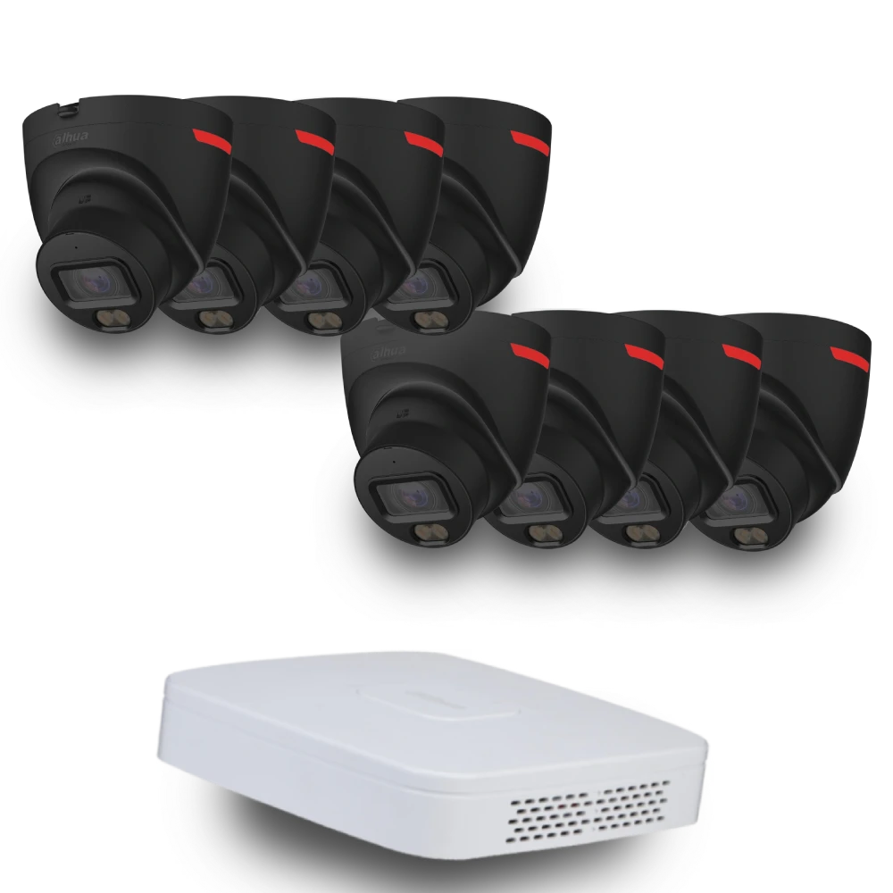 Dahua wizcolor kit - buy and try! dahua (8х dh-ipc-hdw2449t-s-pro-be +1 х nvr2108-i2)