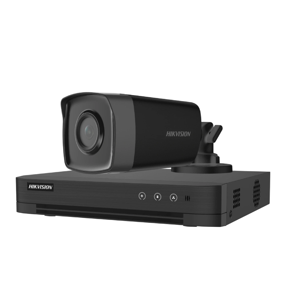 Разом дешевше hikvision hikvision ids-7204huhi-m1/t + ds-2ce17d0t-it5f black 2МП (3.6мм)