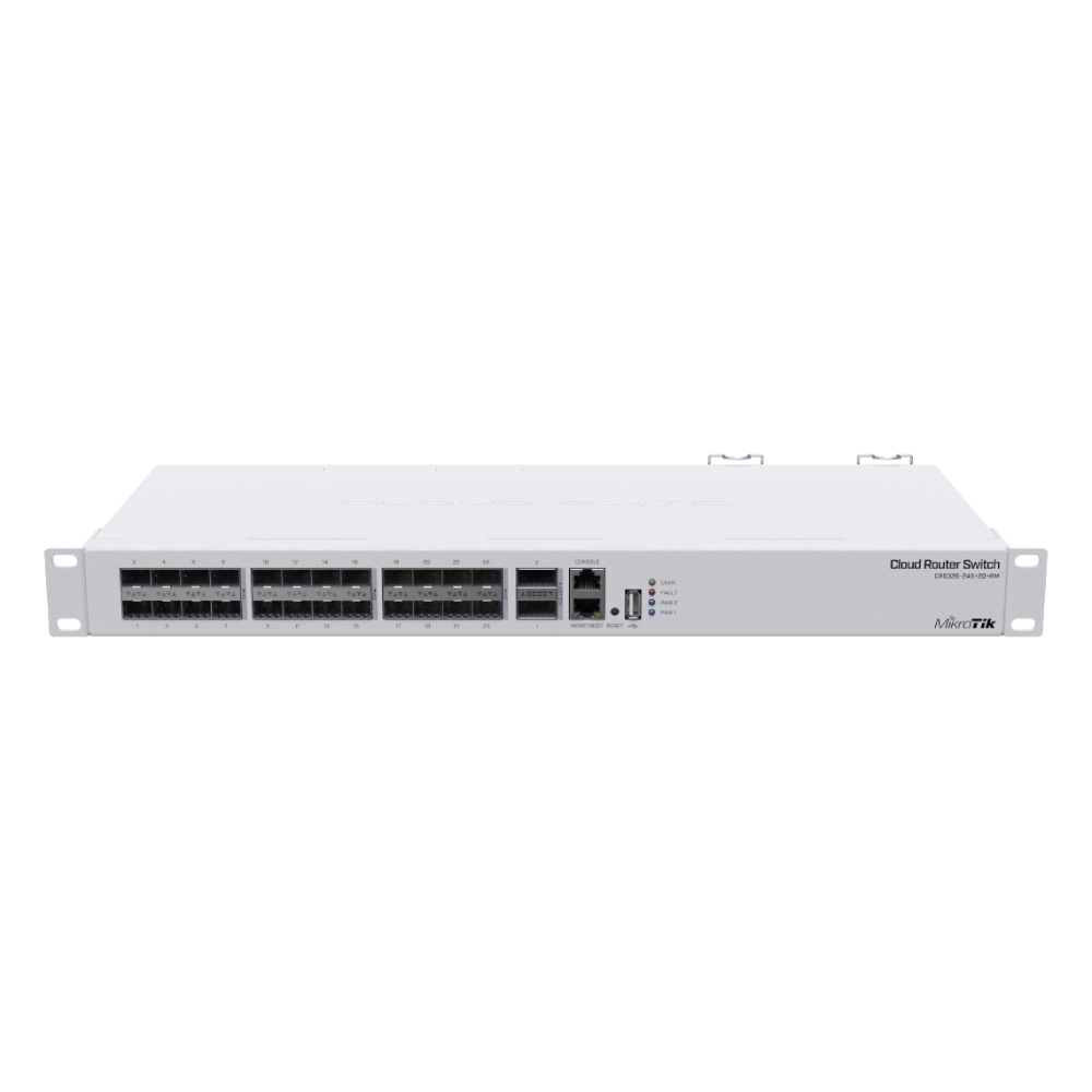 24-портовый управляемый коммутатор mikrotik mikrotik crs326-24s+2q+rm