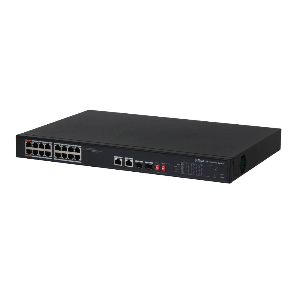 неуправляемый poe dahua dh-pfs3218-16et-135