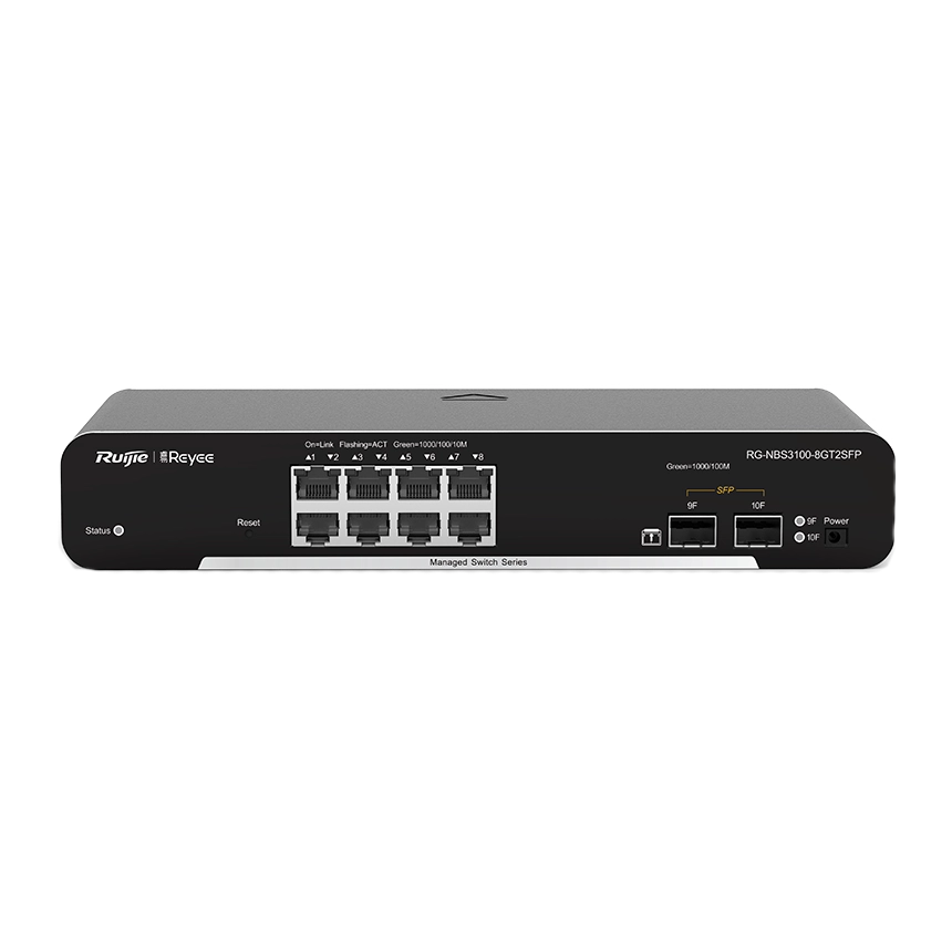 8-портовый гигабитный l2 управляемый коммутатор ruijie ruijie rg-nbs3100-8gt2sfp