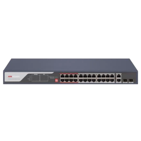 24 ×100 Мбит poe hikvision ds-3e0326p-e(c)