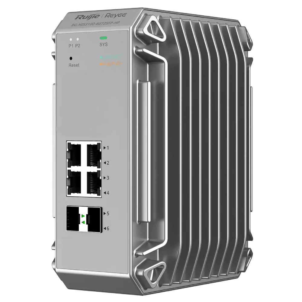 Промышленный для суровых условий эксплуатации ruijie ruijie rg-nis3100-4gt2sfp-hp