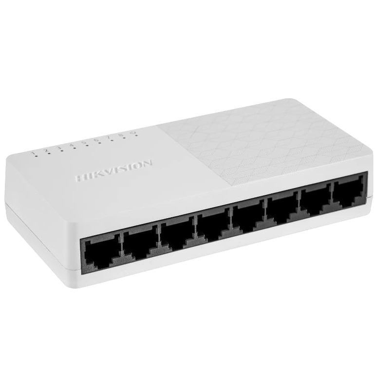 8-портовий комутатор fast ethernet hikvision ds-3e0108d-o