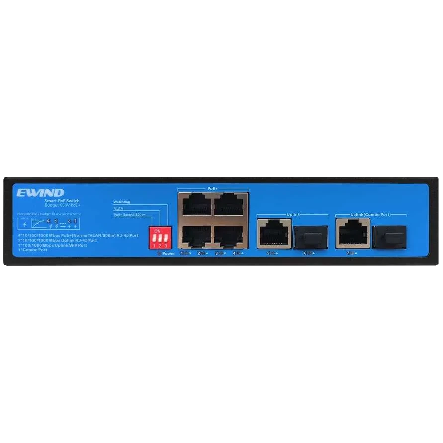 7-портовий гігабітний комутатор poe ewind ewind ew-s1907cg-ap