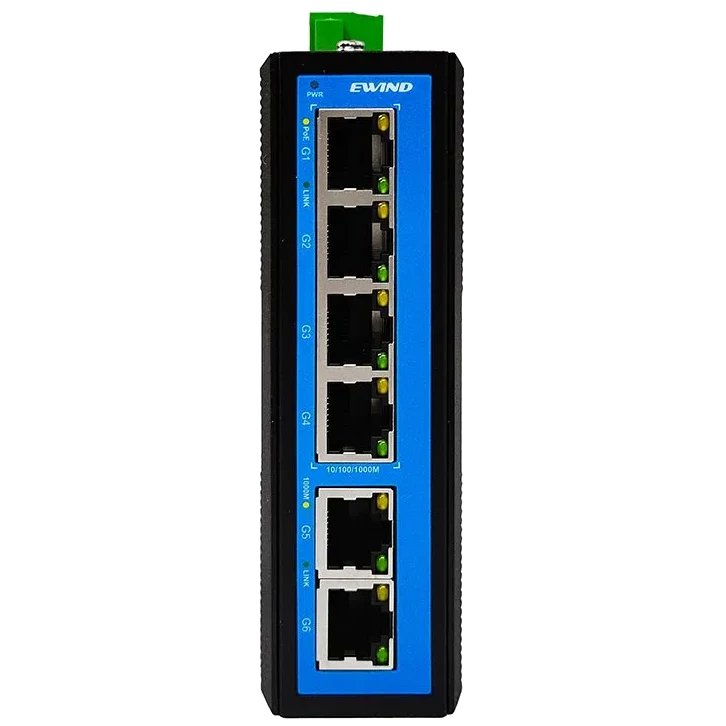 Коммутатор 6 портов неуправляемый ewind ewind ew-pis1806ge