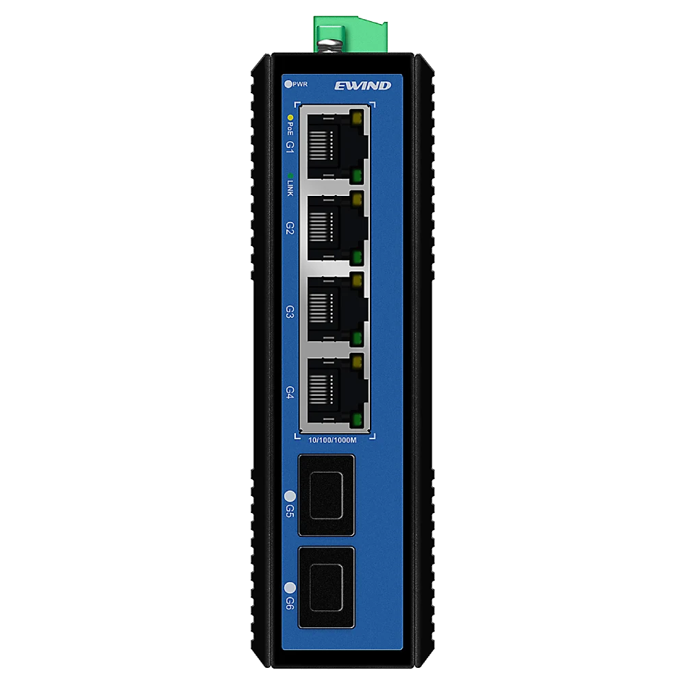Коммутатор 6 портов неуправляемый ewind ewind ew-pis1806-4ge